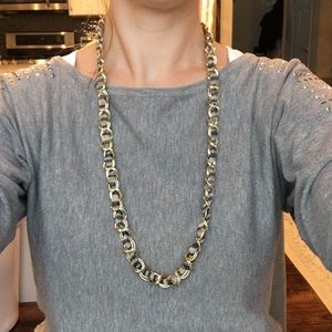 Vintage ribbon laced necklace